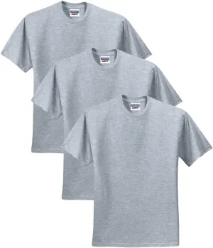 Jerzees mens 5.6 oz. 50/50 Heavyweight Blend T-Shirt(29M)-ATHLETIC HEATHER-XL-3PK