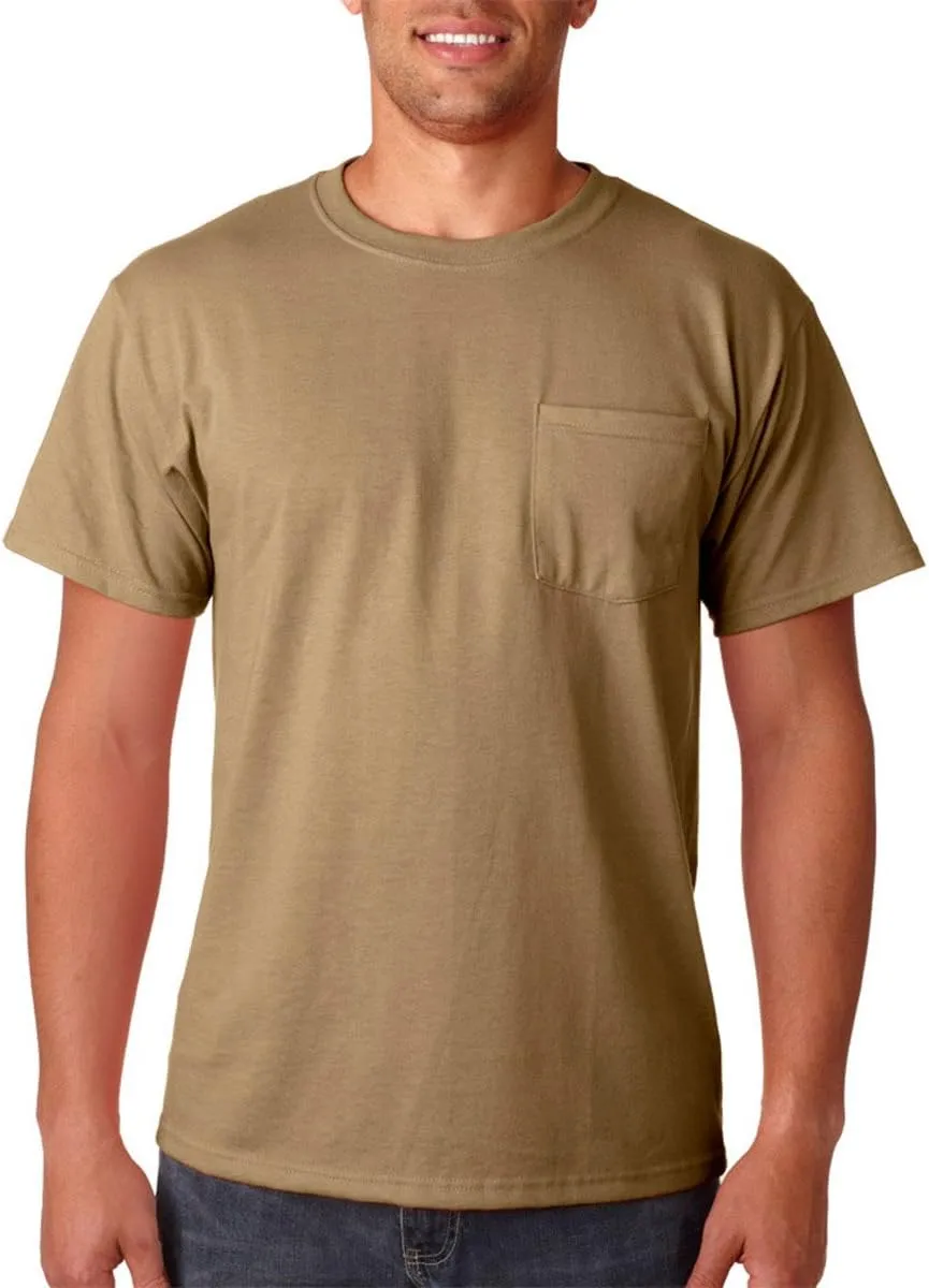 Jerzees Men's Heavyweight Chest Pocket T-Shirt, XXX-Large, Khaki