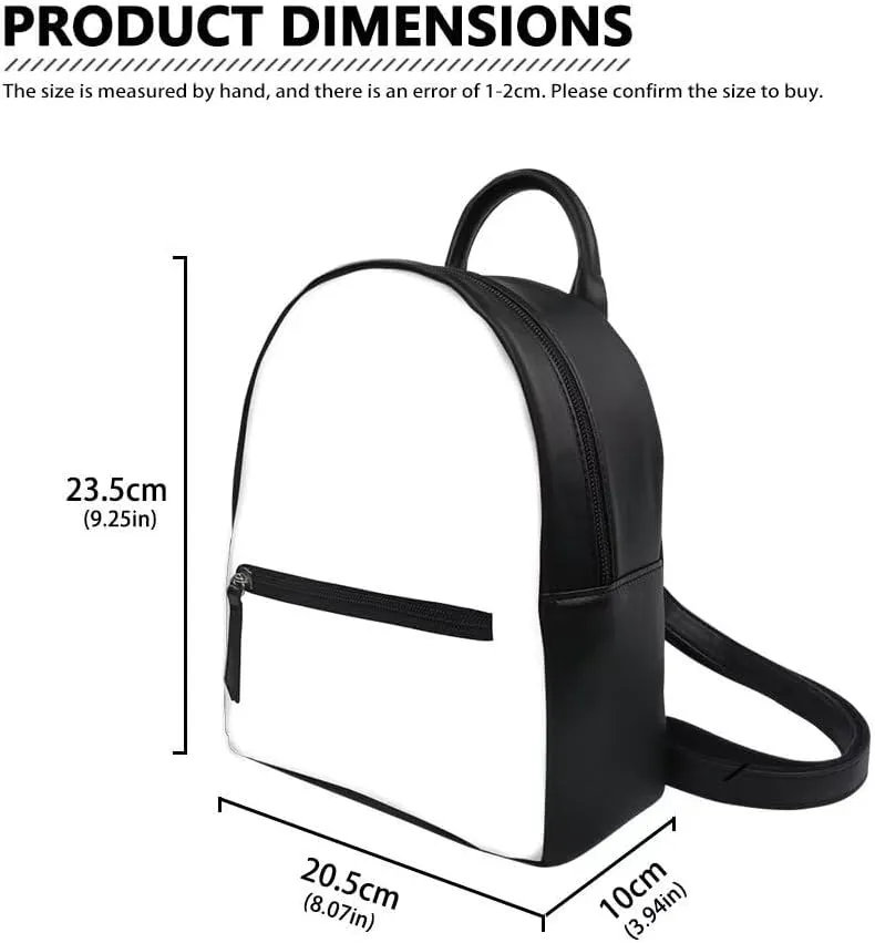 JoyLamoria Brown Mushroom Backpack Shoulder Bag Backpack Lightweight Portable 2Pcs Wallet Coin Purse Handbag for Women Girls