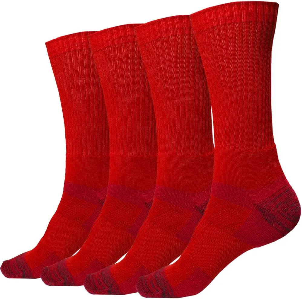 juDanzy J-Socks 2 Pack of Premium Athletic Sports Team Crew Socks for Football, Basketball and
