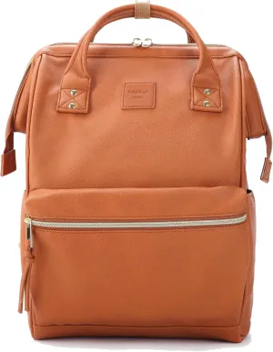 Kah&Kee Leather Backpack for Women and Men 15-inch Laptop Bag | Teacher Professional, Diaper Bag Backpack, Ideal for Work, School, Nurse, College & Travel