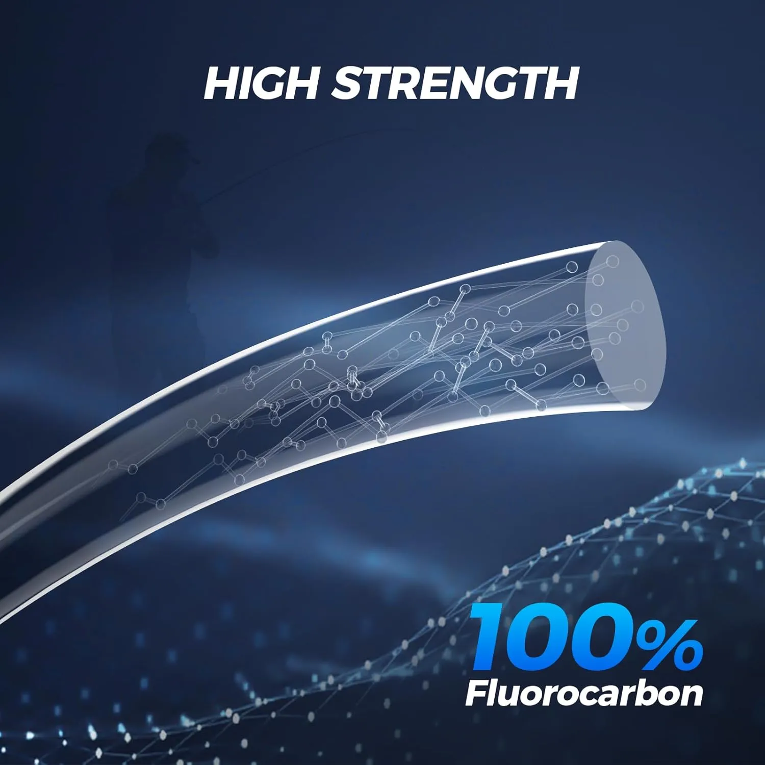 KastKing Kovert Elite 100% Fluorocarbon Fishing Line, Shock Resistant, High Clarity, Low Visibility, Highly Abrasion Resistant, Fast Sinking, Low Stretch, Low Light Refraction
