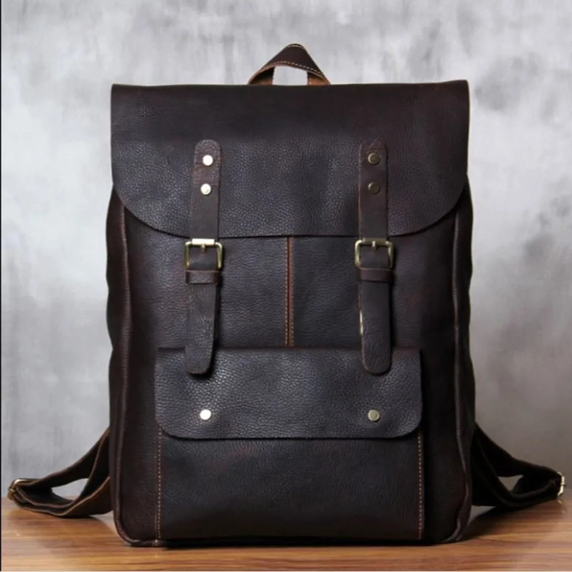 KATMAI LEATHER BACKPACK