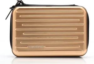 KAYOND Anti-Shock Silver Aluminium Carry Travel Protective Storage Case Bag for 2.5" Inch Portable External Hard Drive HDD USB 2.0/3.0 (Golden)