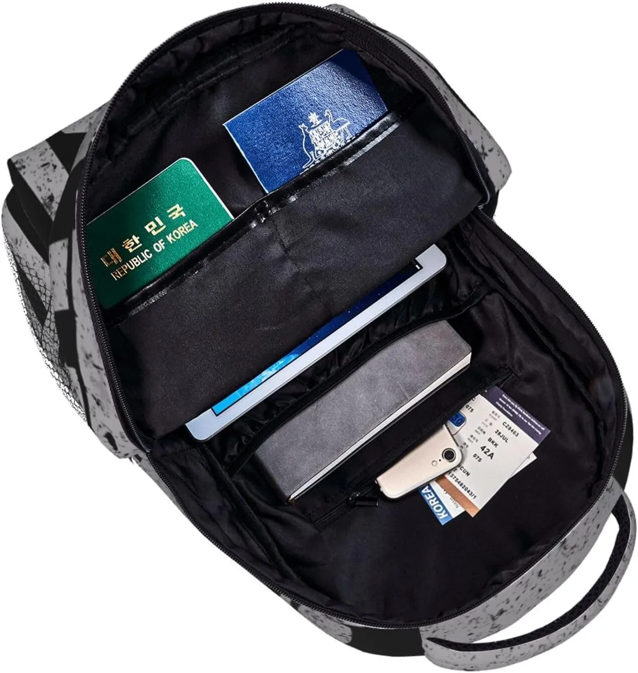 KC-135 Stratotanker Military Tanker Aircraft Vintage Flag Backpack Casual Laptop Backpack Double Shoulder Bag Lightweight Backpack For Women Men Travel