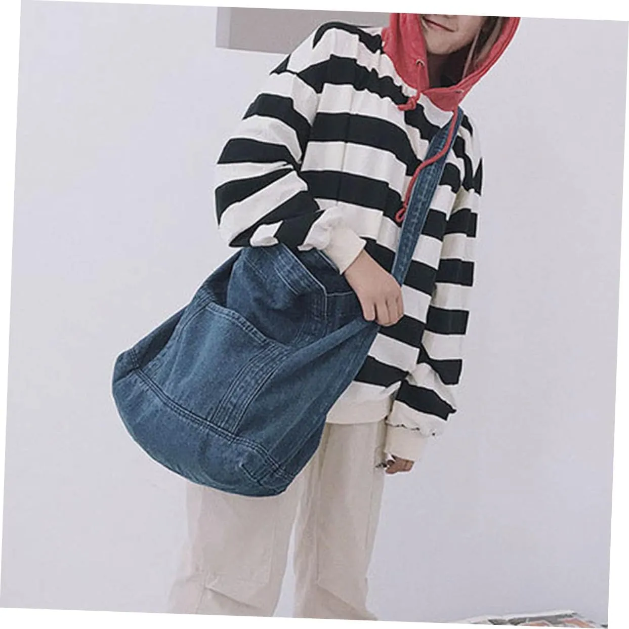 KESYOO canvas shoulder bag canvas hangdle bag