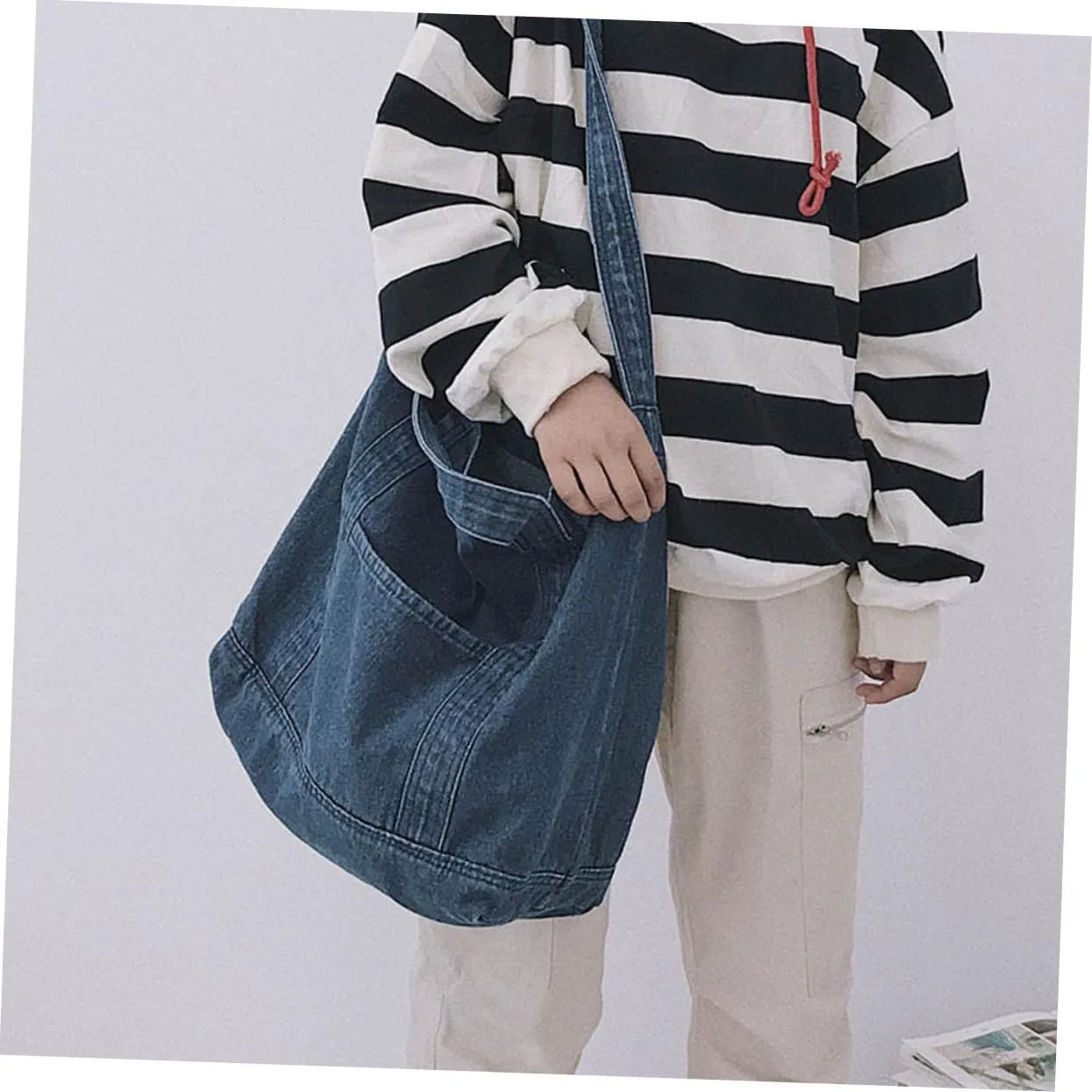KESYOO canvas shoulder bag canvas hangdle bag