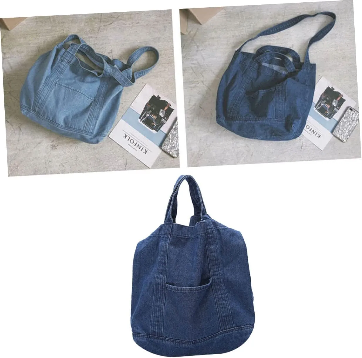 KESYOO canvas shoulder bag canvas hangdle bag