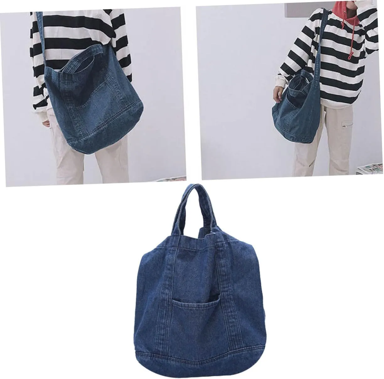 KESYOO canvas shoulder bag canvas hangdle bag