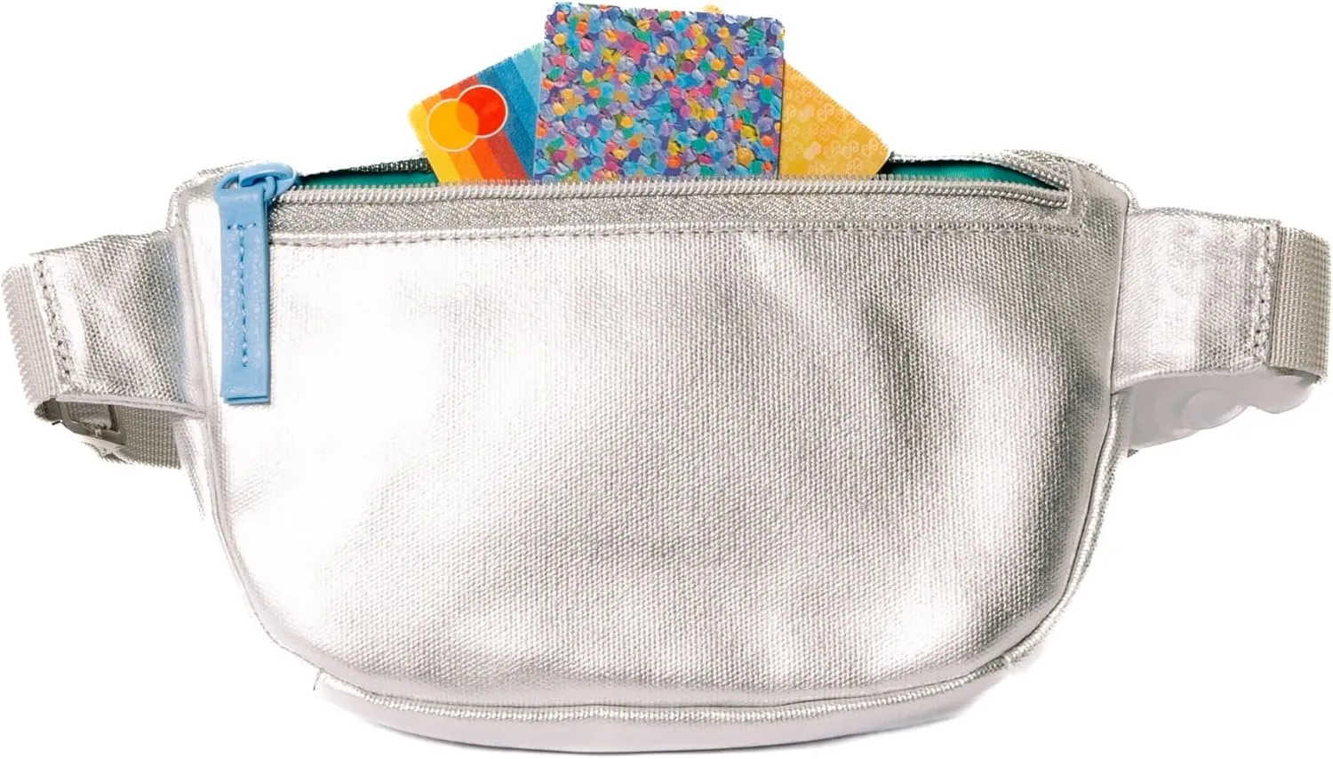 Kibou Kids Belt Bag and Fanny Pack for Boys & Girls 8-12 Stylish Crossbody Purse for Teens Practical Accessories for Active Girls Perfect for Everyday Use-Silver Canvas
