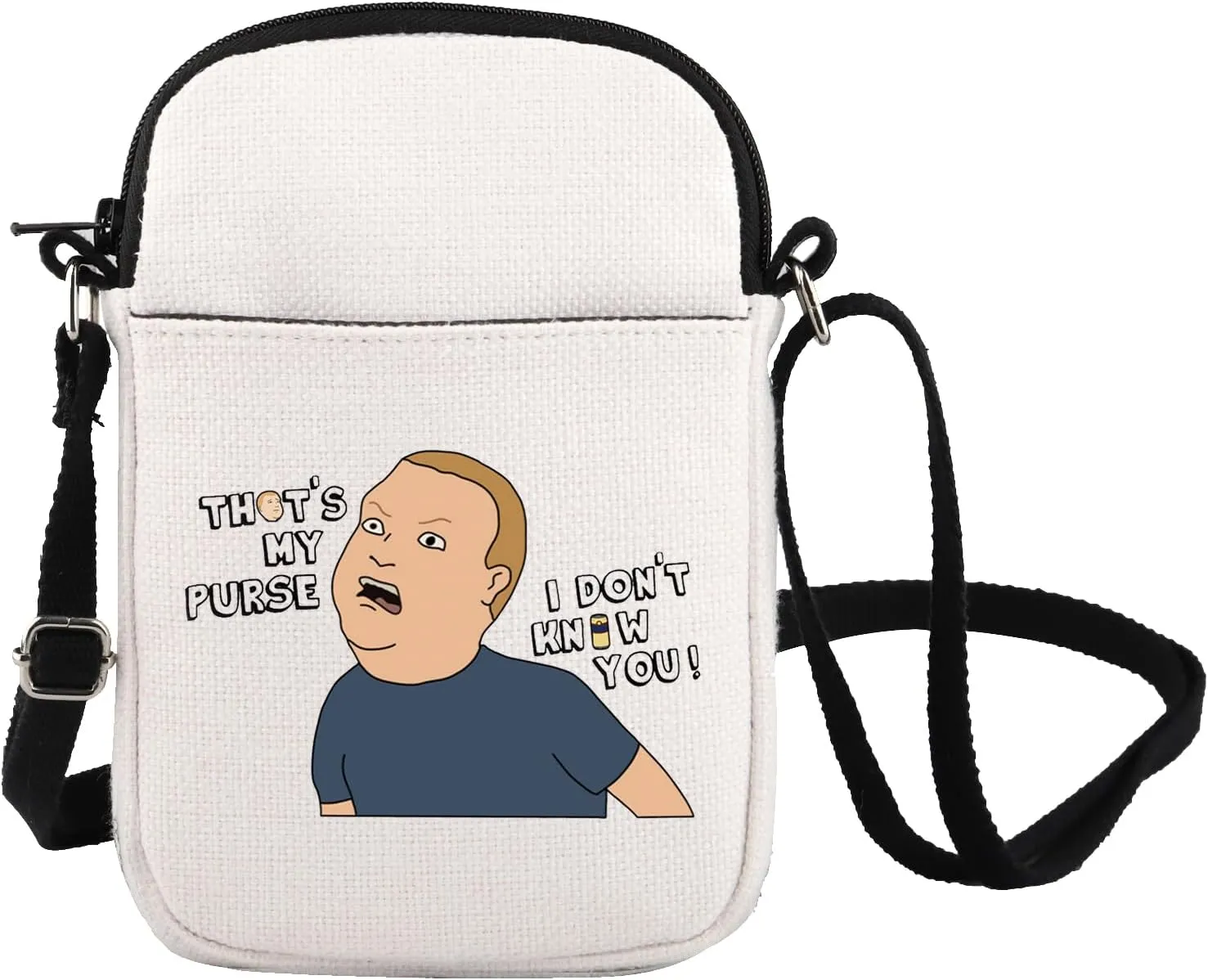 King Hill Cartoon Shoulder Bag King Cartoon TV Series Fans Messenger Bag Bobby Character Inspired Gift