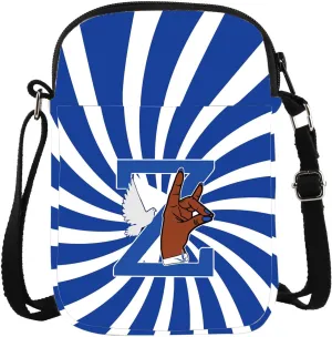 KUIYAI Finer Sorority Crossbody Bag Blue Greek Gift Greek Sorority Gift