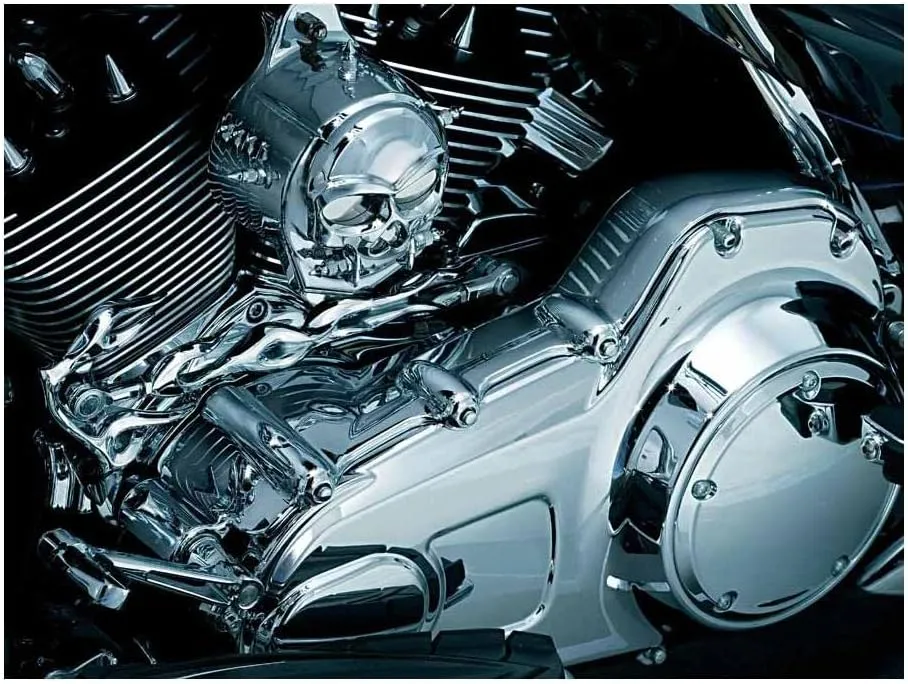 Kuryakyn 7780 Motorcycle Engine Accessory: Inner Primary Cover for 2009-16 Harley-Davidson Touring Motorcycles, Chrome