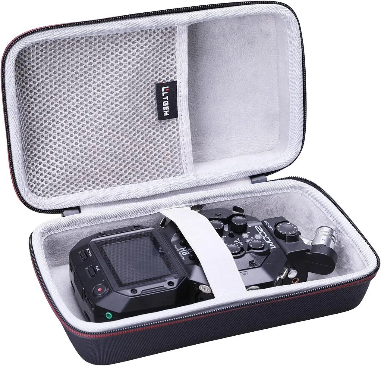 L LTGEM EVA Storage Case for Zoom H8 12-Track/Tascam Portacapture X8 Portable Handy Recorder - Travel Protective Carrying Bag