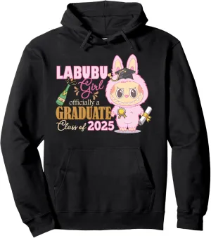 Labubu Girl Officially A Graduate Class of 2025, Senior 2025 Pullover Hoodie