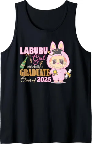 Labubu Girl Officially A Graduate Class of 2025, Senior 2025 Tank Top