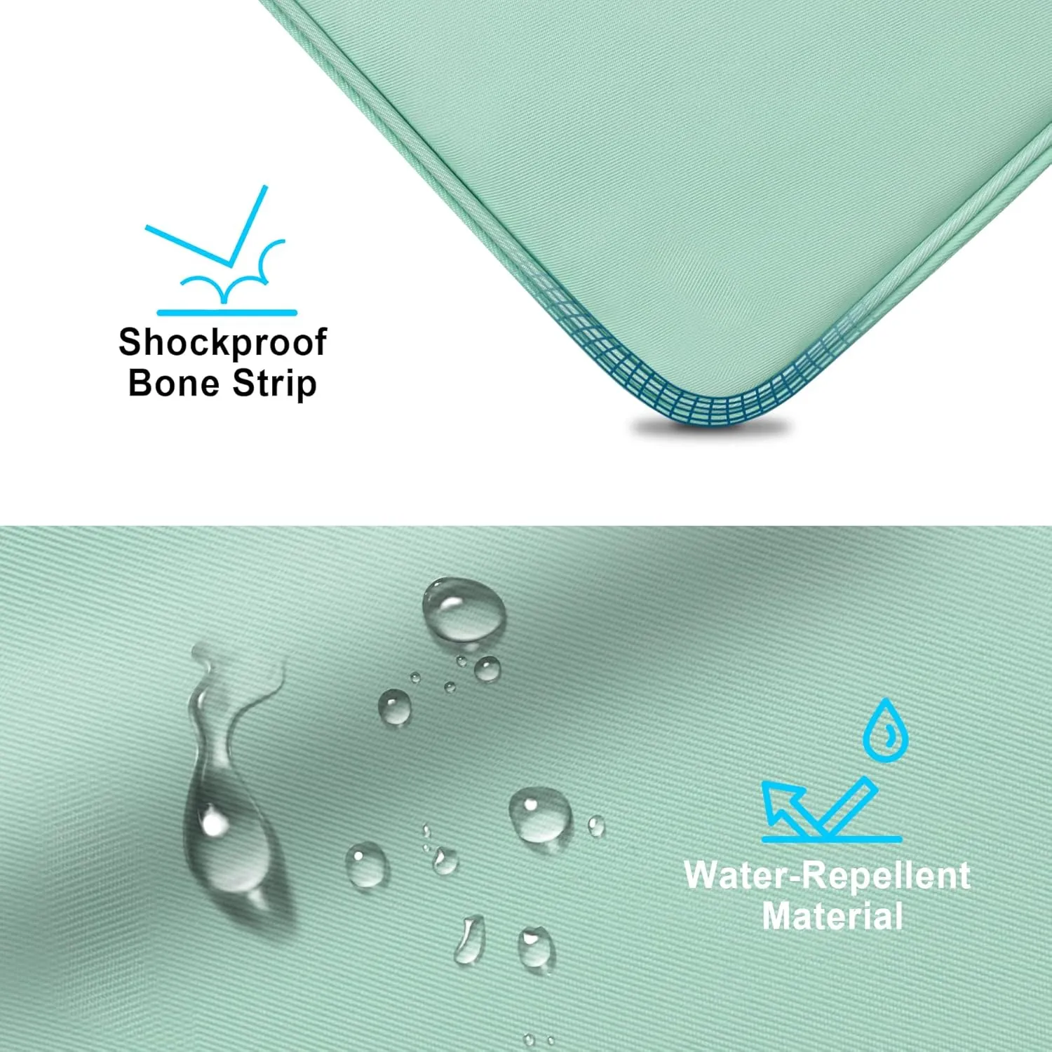 Lacdo Tablet Sleeve Bag for 11 inch iPad A16 / 11 inch iPad Air M3 M2 / 11 Inch iPad Pro M4 / 10.9" iPad / 10.2" iPad /10.9" ipad Air, 11 inchs Samsung Galaxy Tab A9  Bag, Fit Magic Keyboard, Green
