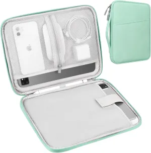 Lacdo Tablet Sleeve Bag for 11 inch iPad A16 / 11 inch iPad Air M3 M2 / 11 Inch iPad Pro M4 / 10.9" iPad / 10.2" iPad /10.9" ipad Air, 11 inchs Samsung Galaxy Tab A9  Bag, Fit Magic Keyboard, Green