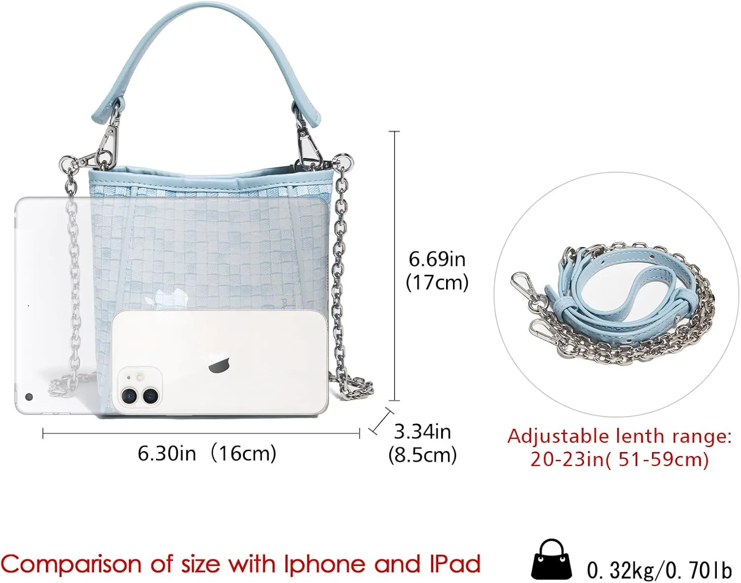 LAORENTOU Small Fabric Bucket Top-handle Crossbody Bag for Women Satchel Trendy Handbags Canvas