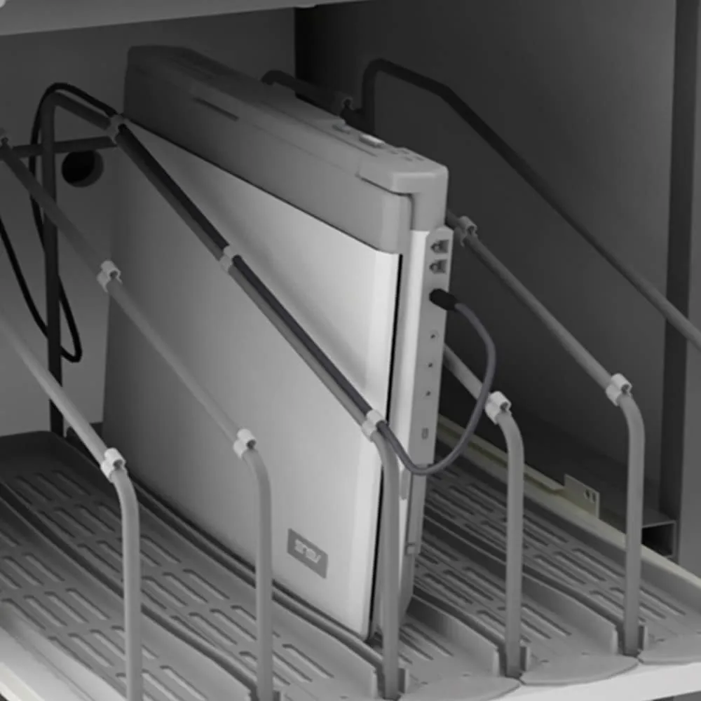 LapCabby 10 Device Vertical Mobile AC Charging Trolley
