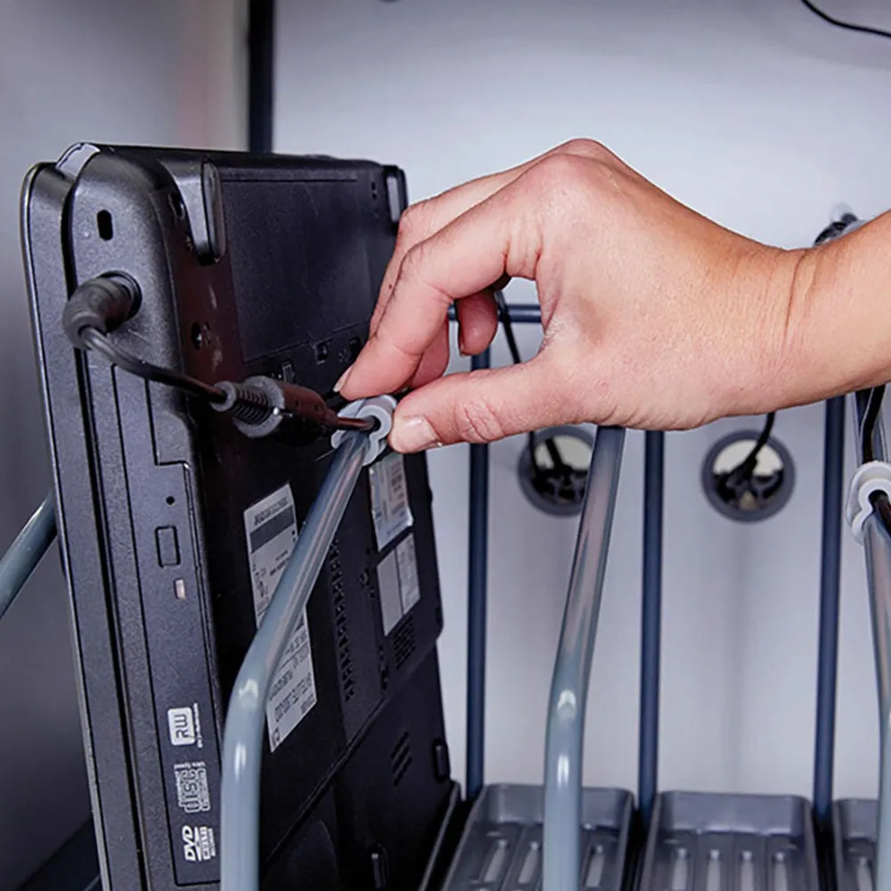 LapCabby 10 Device Vertical Mobile AC Charging Trolley
