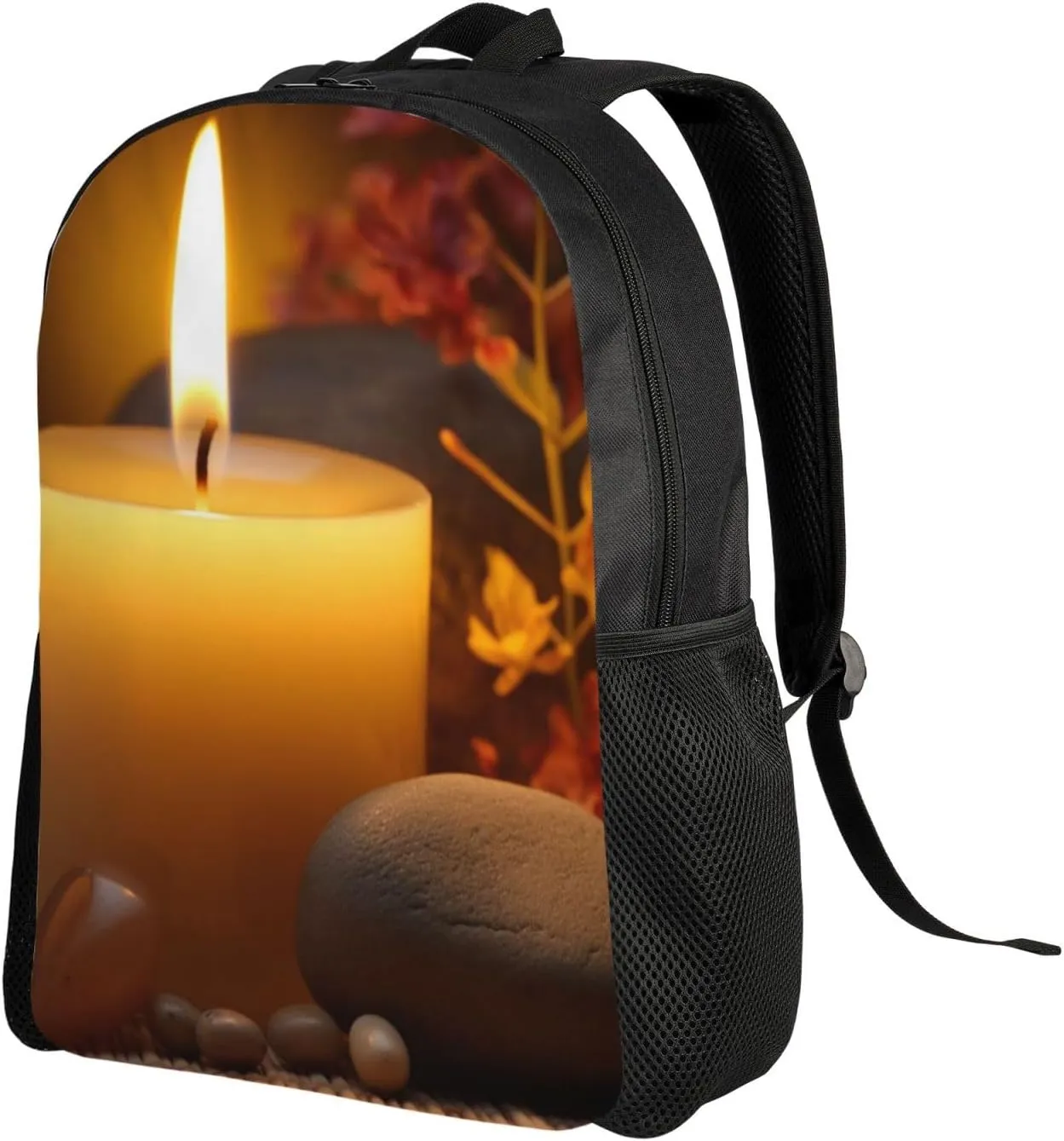 Laptop Backpack for Men Women Carry On Backpack Aromatic Candle Backpack Lightweight Travel Bag Casual Daypack