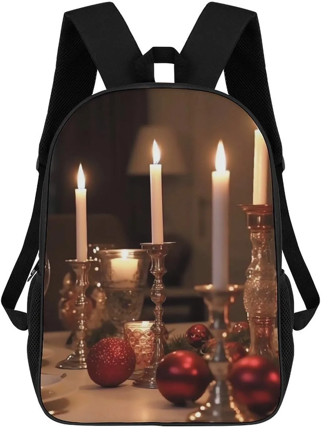 Laptop Backpack Purse 17 Inch Travel Laptop Bag Candle Holder on Dining Table Computer Bag Daypack Business Work Bag for Women