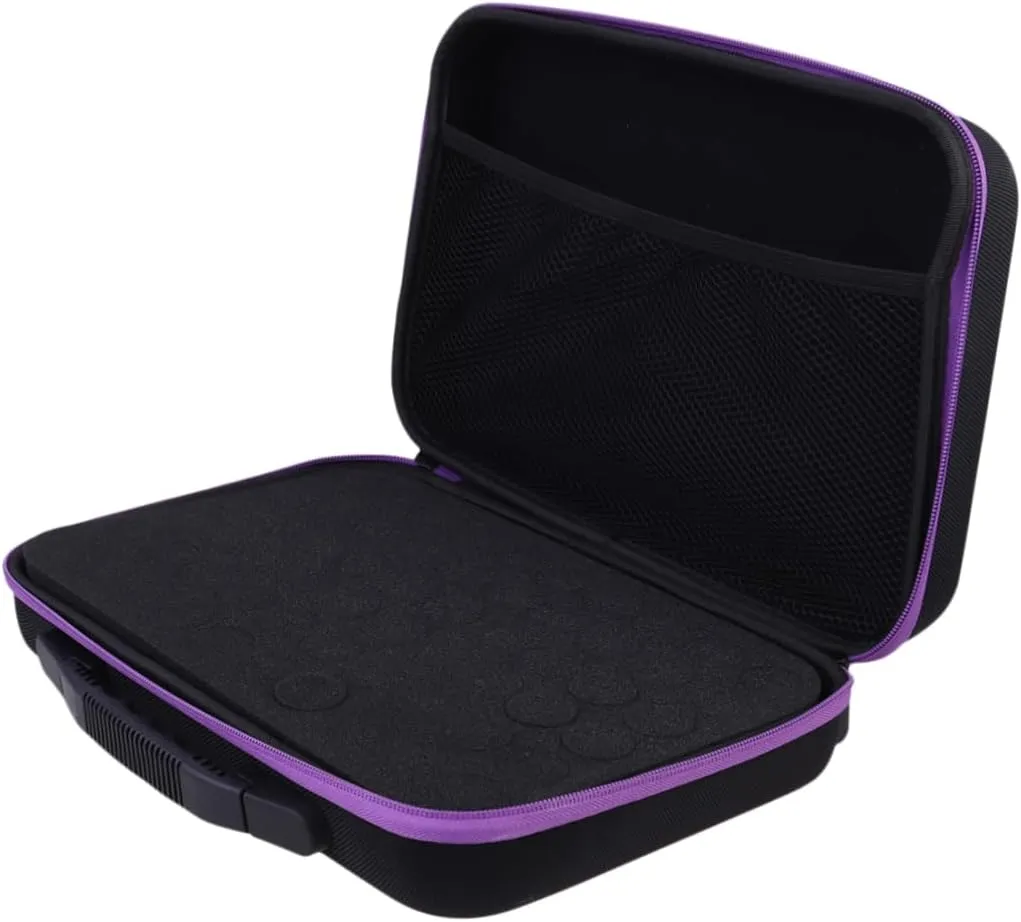 Large Capacity Essential Oil Storage Bag 60 Grid Holder Zipper Easy to Carry Organiser for Essential Oil Bottles