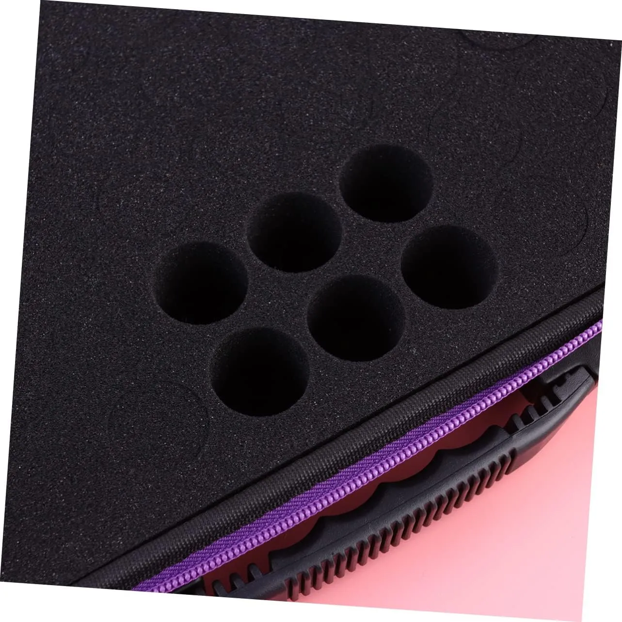 Large Capacity Essential Oil Storage Bag 60 Grid Holder Zipper Easy to Carry Organiser for Essential Oil Bottles
