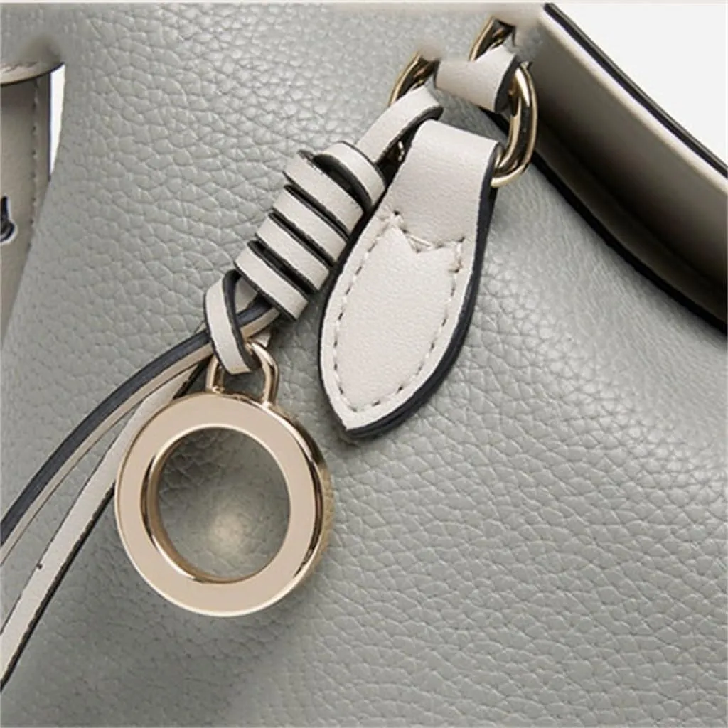 Large capacity women's tote bag collision color retro commuter single shoulder crossbody women's bag