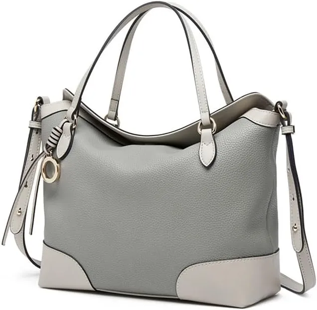 Large capacity women's tote bag collision color retro commuter single shoulder crossbody women's bag