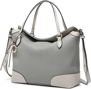 Large capacity women's tote bag collision color retro commuter single shoulder crossbody women's bag