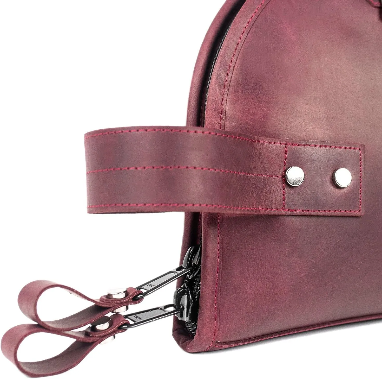 Leather Trumpet Gig Bag. Padded, Lightweight & Water-Resistant, w. Shoulder Strap & Handle. Durable Protection w. Accessory Pocket. Instrument Case Storage & Travel (Trumpet, marsala)