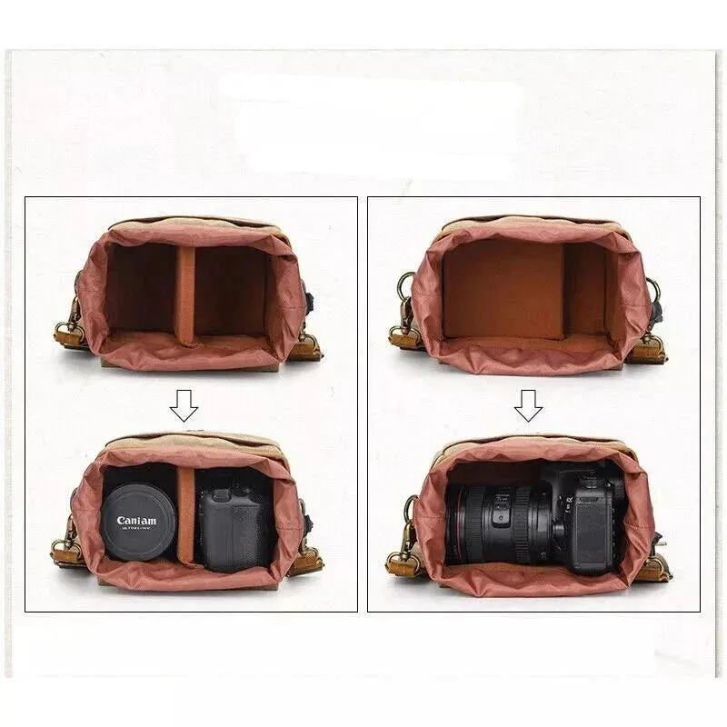 Lennox | Vintage Canvas Crossbody Camera Bag