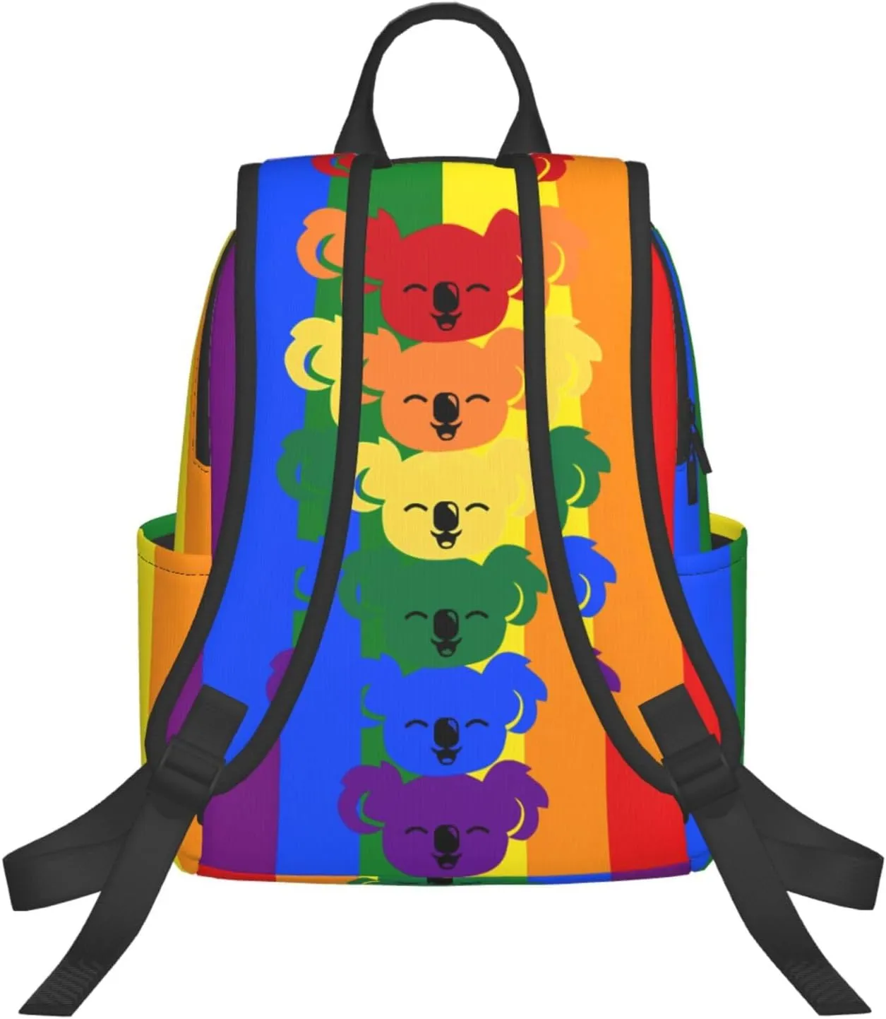 LGBT Rainbow Gay Pride Flag Koalas Travel Laptop Backpack Casual Backpacks Double Shoulder Daypack Notebook Rucksack Work Bags Sports Bag for Hiking Camping Beach