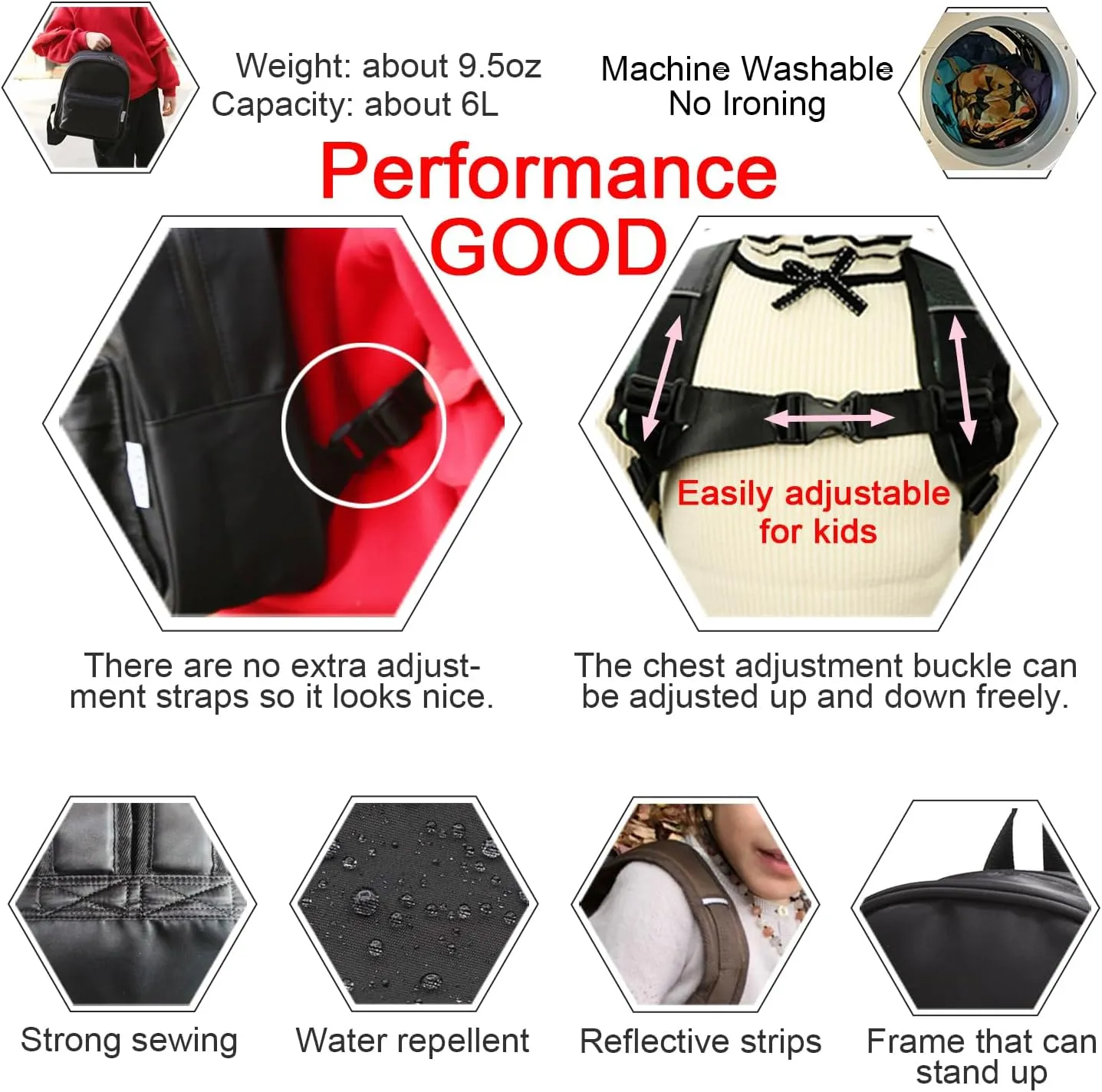 Lightweight Toddler Kids Backpack with Chest Strap For Boys and Girls, Preschool Kindergarten 3-6 Years Old 30 Colors (Dinosaur/Universe)