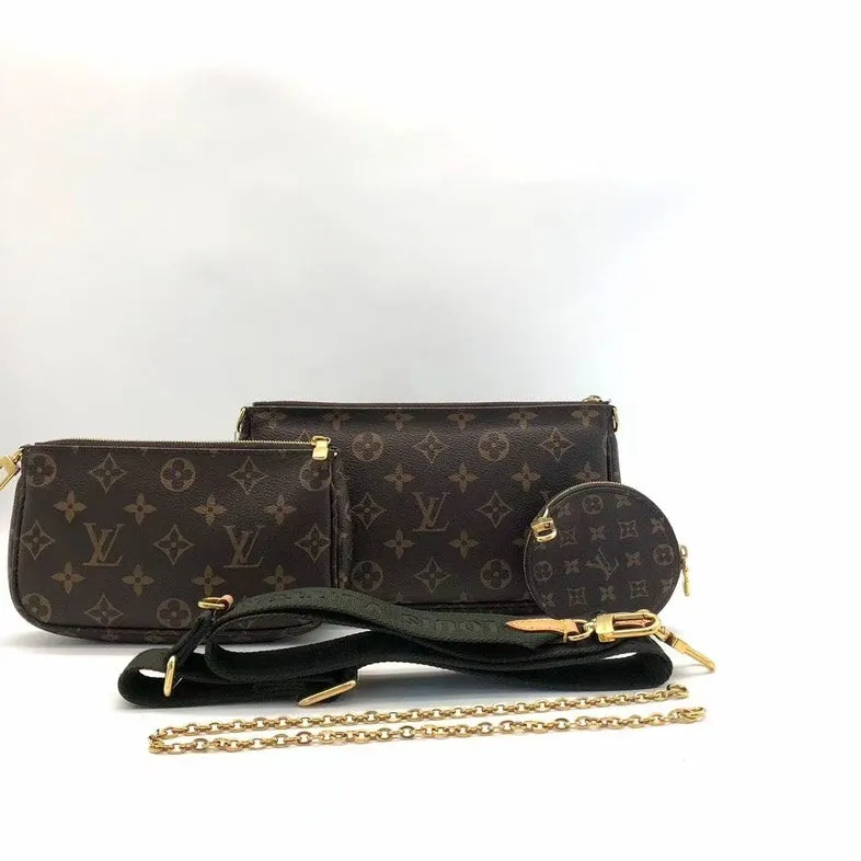 Louis Vuitton Monogram Multi Pochette Bag Brown