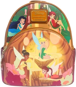 Loungefly Exclusive Disney Pixie Hollow Fairies Glow in the Dark Mini Backpack