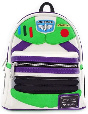 Loungefly Toy Story Buzz Lightyear Faux Leather Womens Double Strap Shoulder Bag Purse