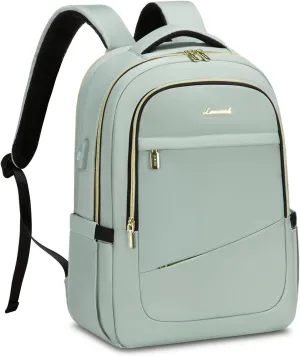 LOVEVOOK Laptop Backpack for Women, 17 Inch Slim Computer Bag with Separate Computer Compartment for Work Travel Business