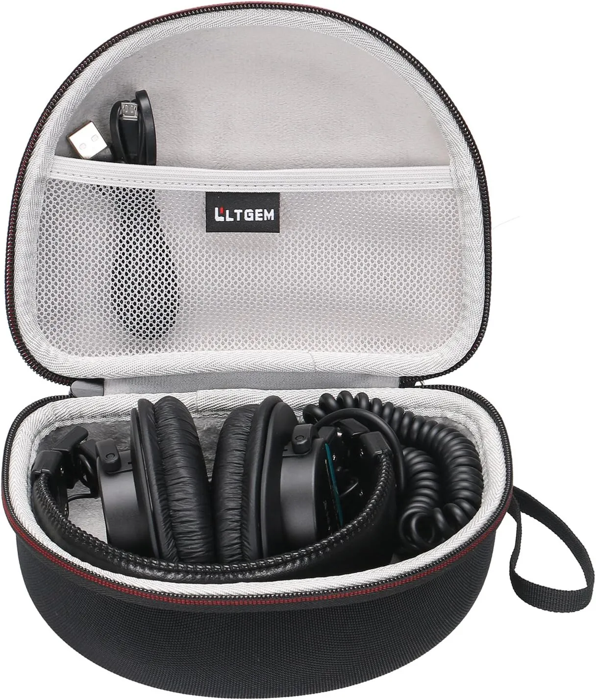 LTGEM Case Compatible with Sony MDR7506 Professional Large Diaphragm Headphone, Black Grey(Case Only)