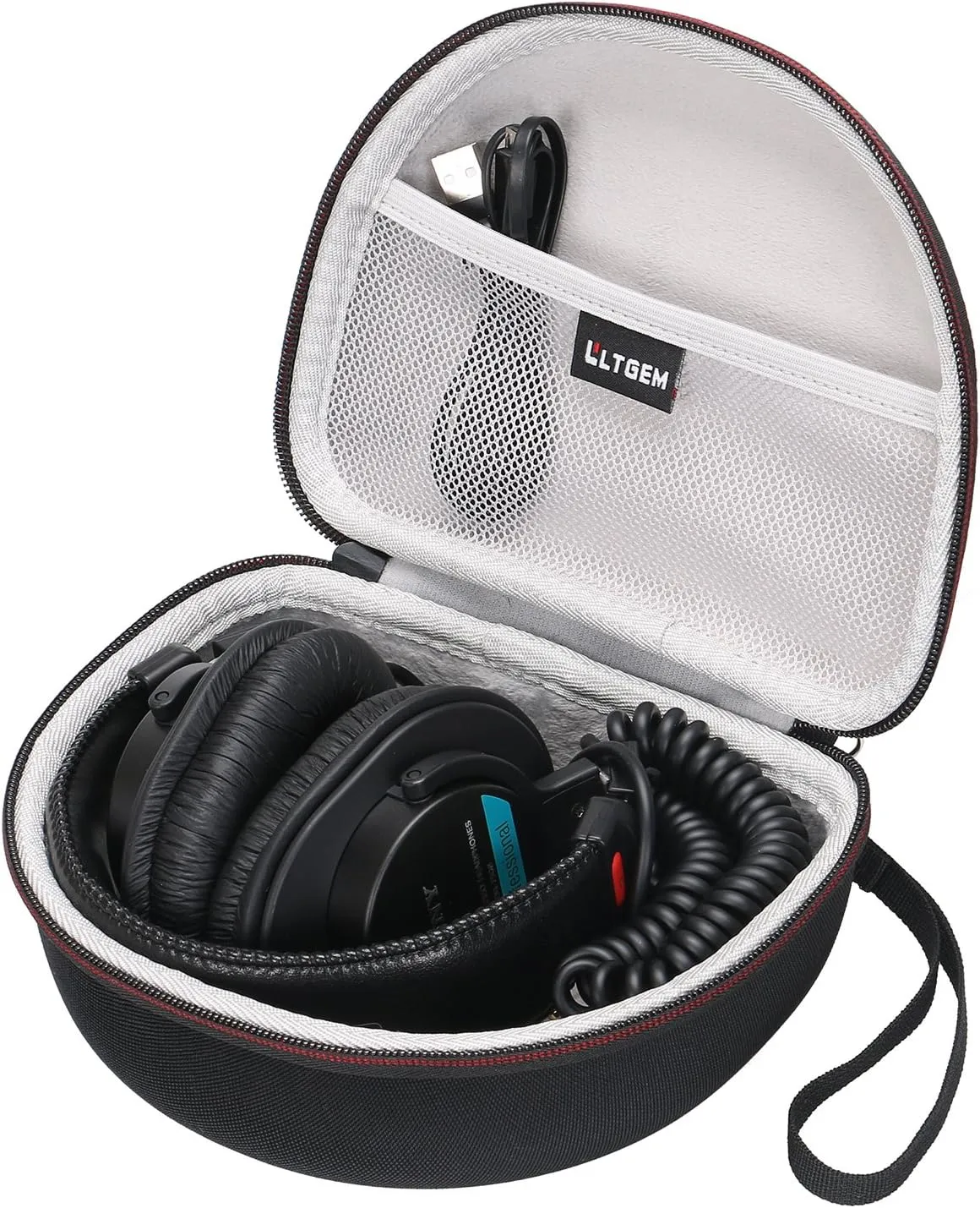 LTGEM Case Compatible with Sony MDR7506 Professional Large Diaphragm Headphone, Black Grey(Case Only)