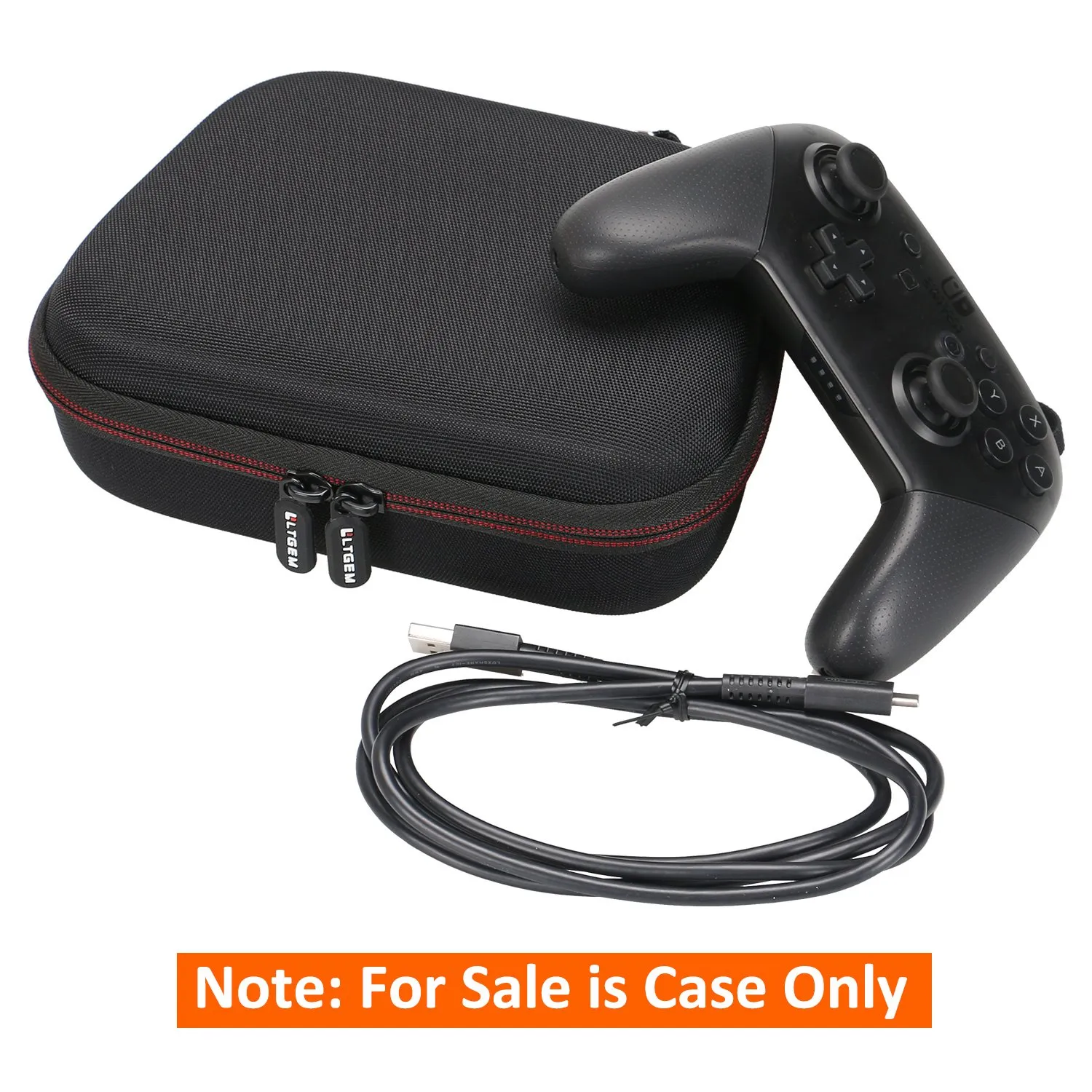 LTGEM Controller Case Compatible with Xbox Core/Xbox Elite Series 2 Core/PlayStation DualSense/GameSir G7 SE/PowerA Gaming Controller, Black Gray
