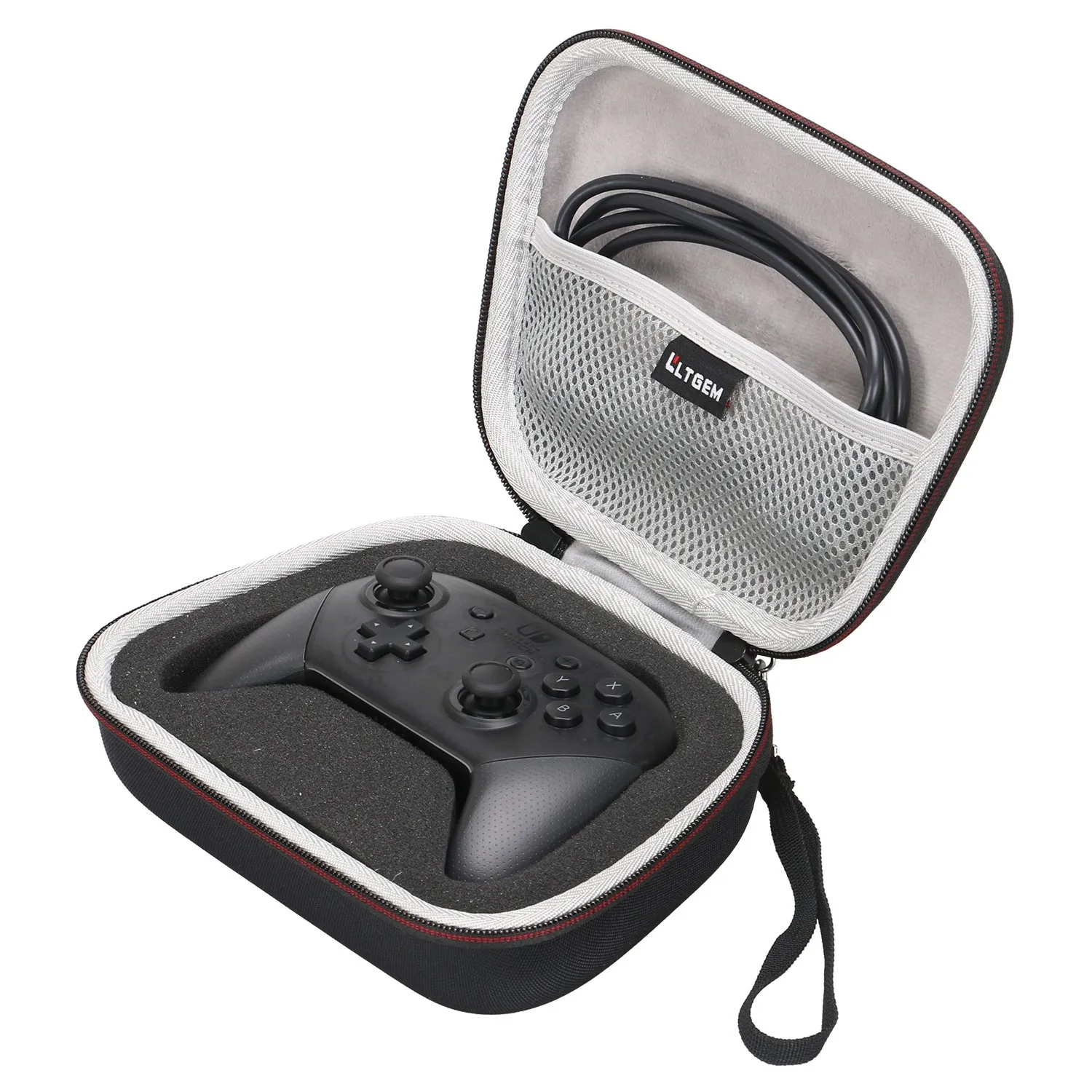 LTGEM Controller Case Compatible with Xbox Core/Xbox Elite Series 2 Core/PlayStation DualSense/GameSir G7 SE/PowerA Gaming Controller, Black Gray