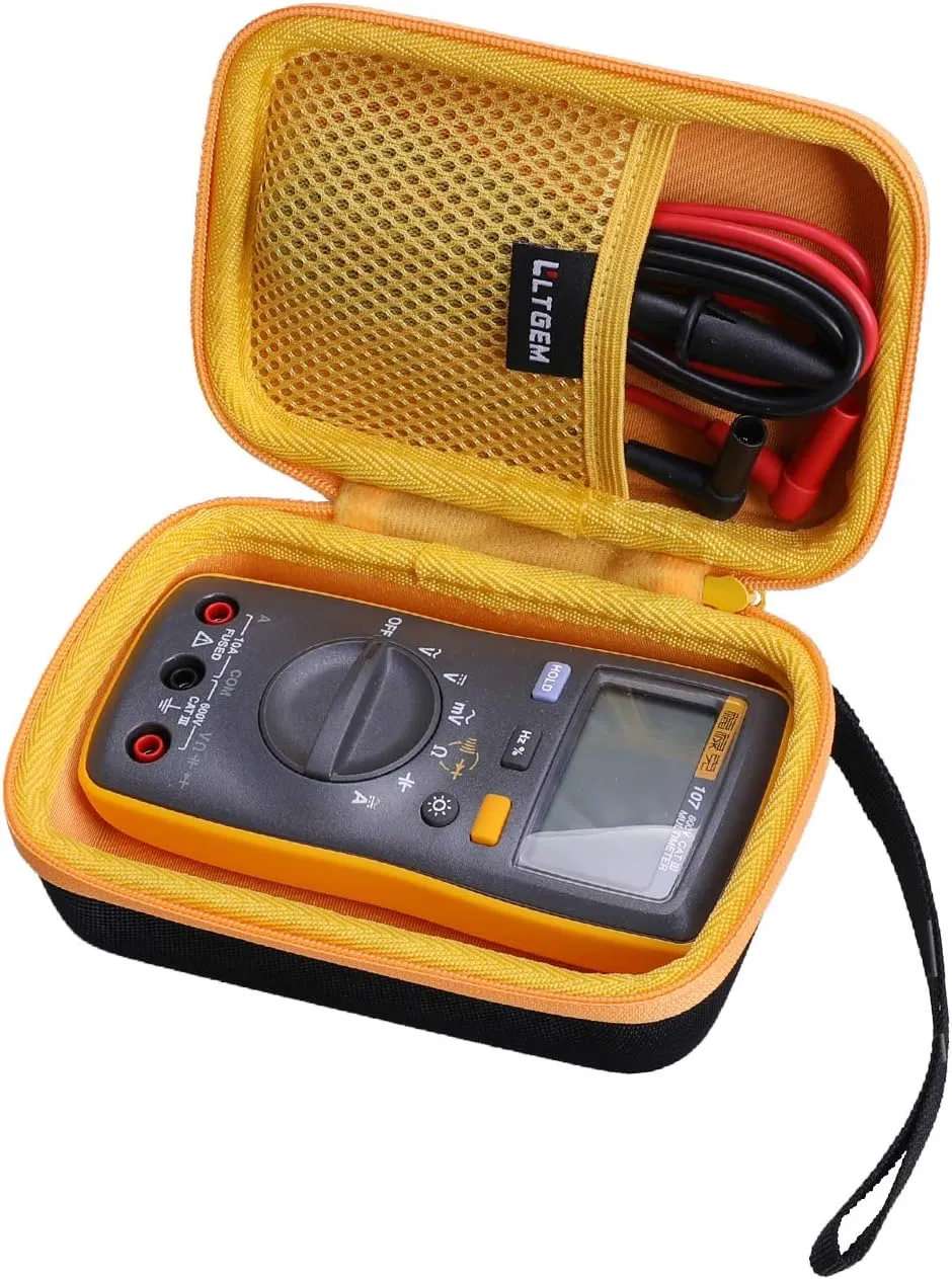 LTGEM Tool Carrying Case Compatible with Fluke 101/106/107/113/114/115/116 AC/DC Current Handheld Digital Multimeter
