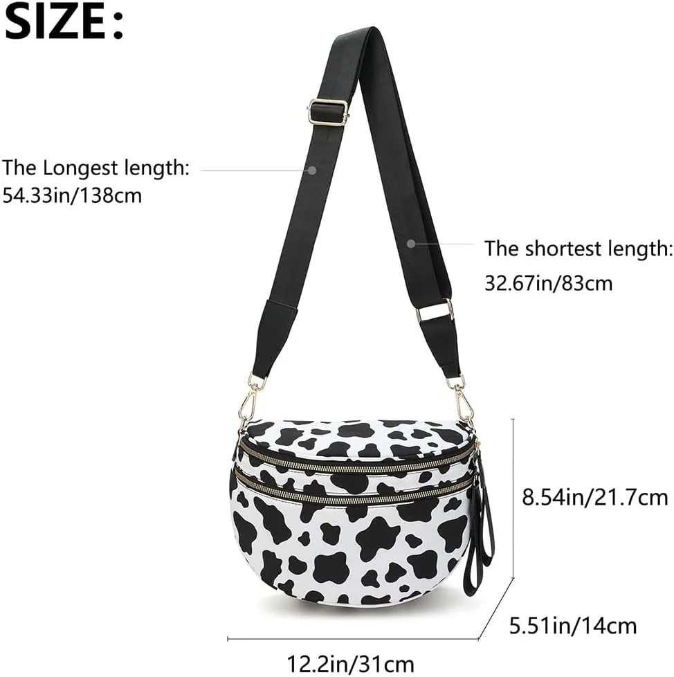 Lumeva Checkered Bum Bag, 2025 New Checkered Crossbody Bag for Women, Spacious Stylish Bumbag with Shoulder Straps (I)