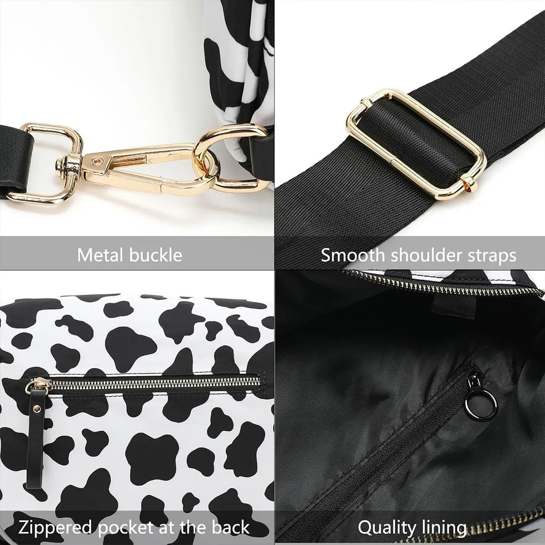 Lumeva Checkered Bum Bag, 2025 New Checkered Crossbody Bag for Women, Spacious Stylish Bumbag with Shoulder Straps (I)