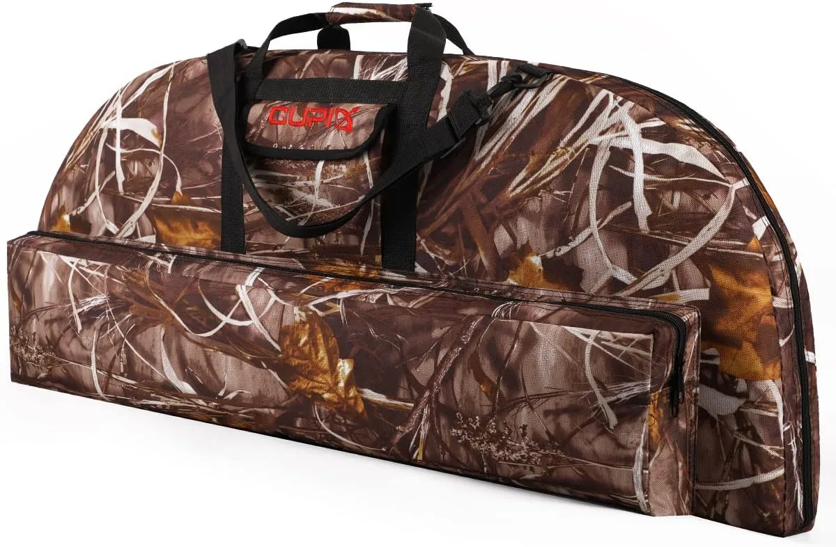LWANO Compound Bow Case Soft Light-Weight Bow Bag with Arrow Pocket and Backpack Straps