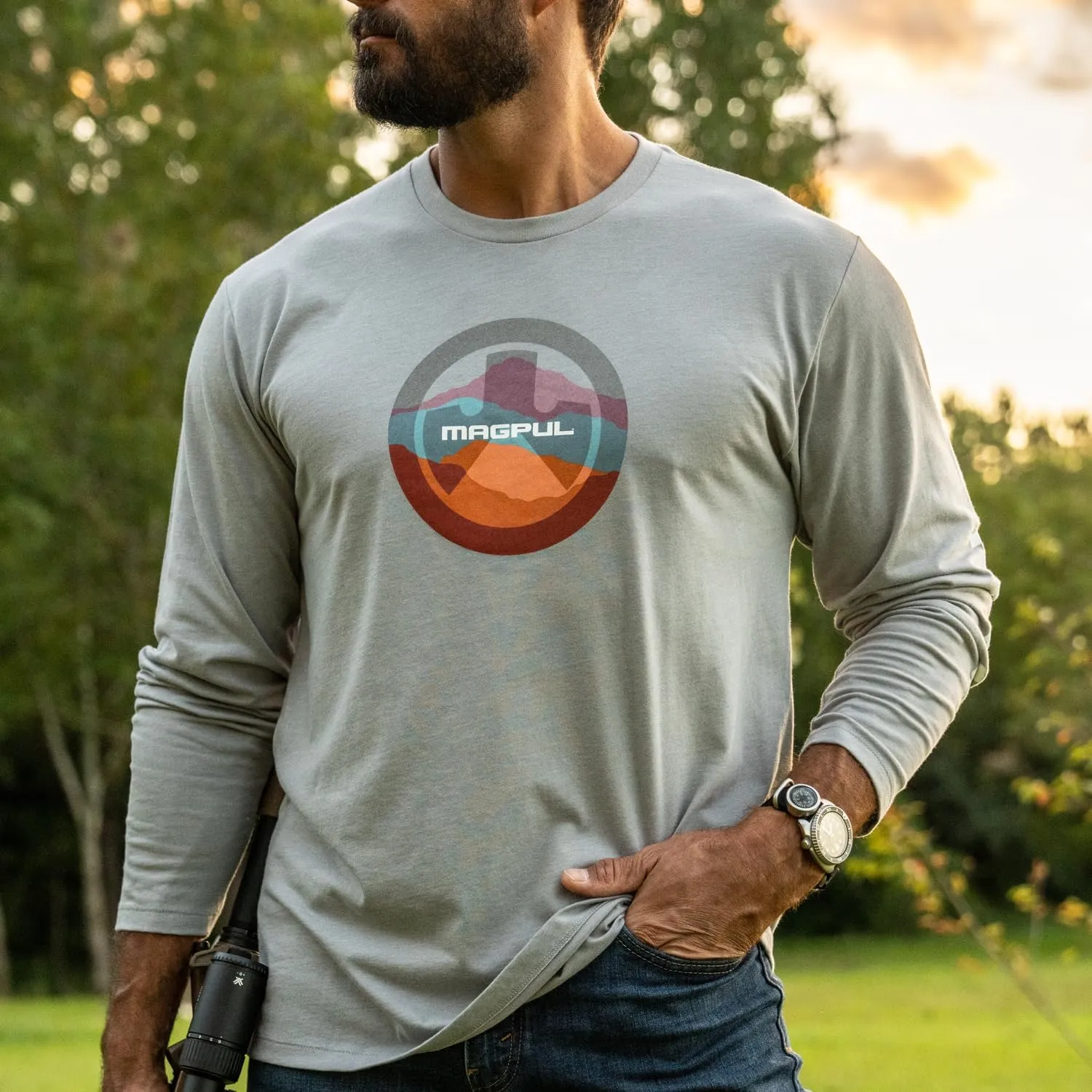 Magpul Mapgul Crew Neck Blend Long Sleeve T-Shirt for Men