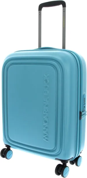 Mandarina Duck LOGODUCK   Trolley Cabin, Aqua, standard size, Linea iconica di Mandarina Duck in policarbonato